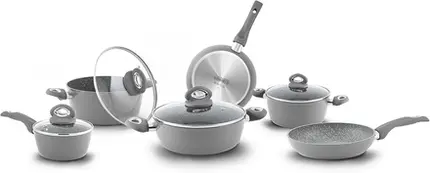 SET DE PANELAS 10 PEÇAS PETRAVERA PLUS BIALETTI