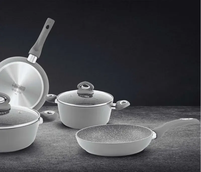 SET DE PANELAS 10 PEÇAS PETRAVERA PLUS BIALETTI