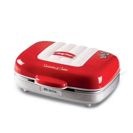SANDUICHEIRA PARTY TIME VERMELHA 700W 127V ARIETE