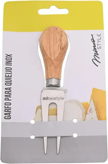 GARFO PARA QUEIJO INOX / MADEIRA MIMO STYLE
