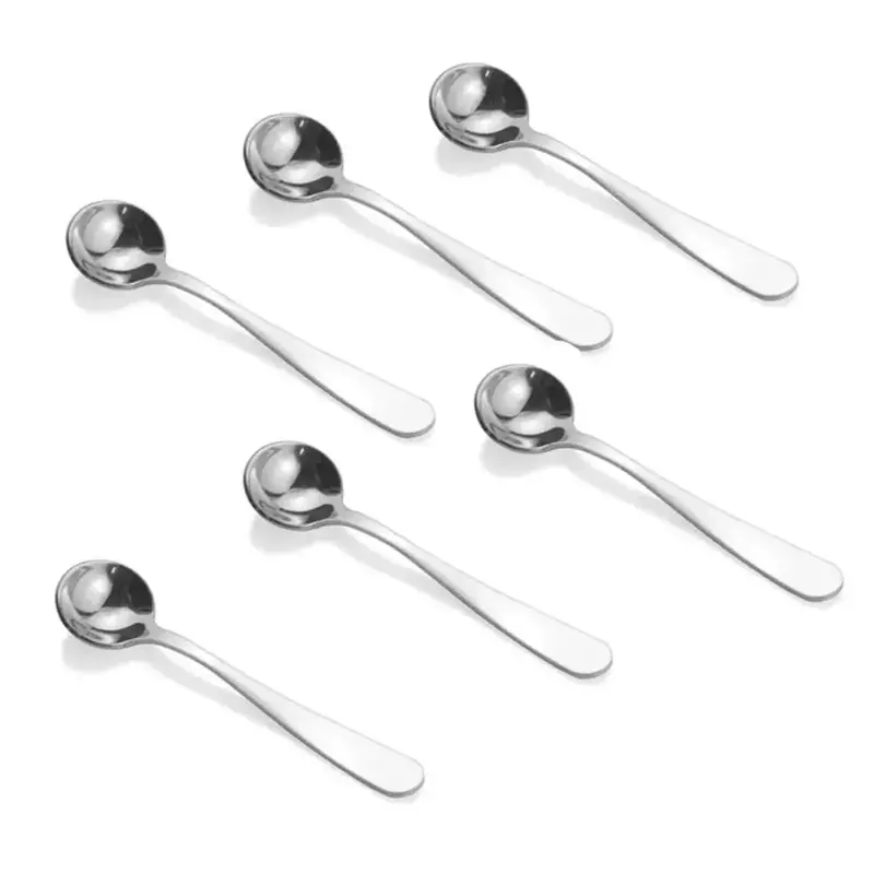 JOGO COM 6 COLHERES NOVARA PARA CAFE INOX RIVA