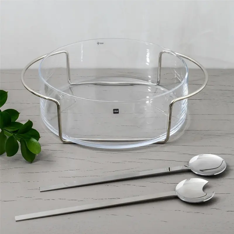 PAR DE TALHERES RICCIA INOX RIVA