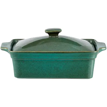 CACAROLA DE CERAMICA VERDE 34CM BTC