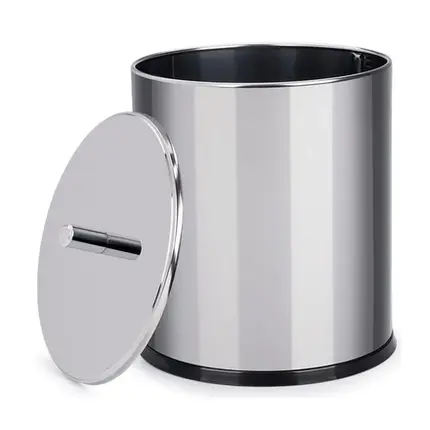 LIXEIRA EM INOX COM TAMPA 15X20 CM BRINOX