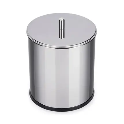 LIXEIRA EM INOX COM TAMPA 15X20 CM BRINOX