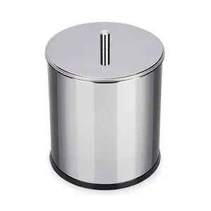 LIXEIRA EM INOX COM TAMPA 18X23cm BRINOX