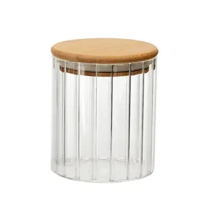 PORTA MANTIMENTO VIDRO BOROSILICATO COM TAMPA BAMBU 500ML DYNASTY