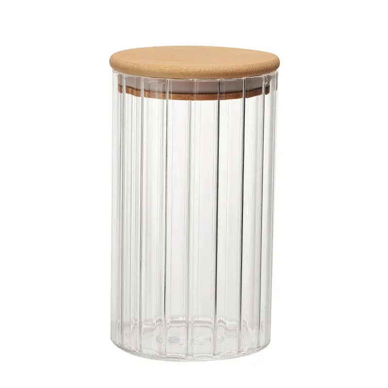 PORTA MANTIMENTO VIDRO BOROSILICATO COM TAMPA BAMBU 750ML DYNASTY