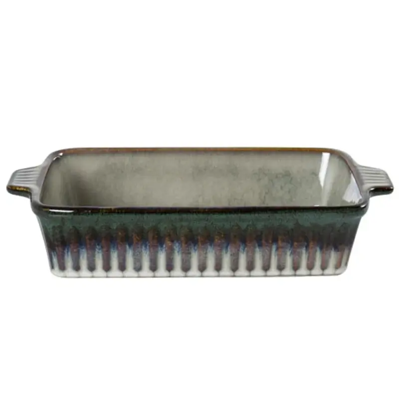 TRAVESSA RETANGULAR MIST CERAMICA VERDE 1,7L 31X18X6 CM