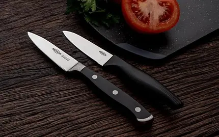 FACA PARA LEGUMES 3 1/2"CROSS PRETO BRINOX