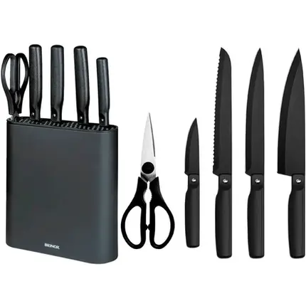CEPO DE FACAS COM 6 PEÇAS ACTION BRINOX