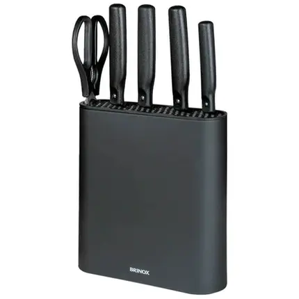 CEPO DE FACAS COM 6 PEÇAS ACTION BRINOX