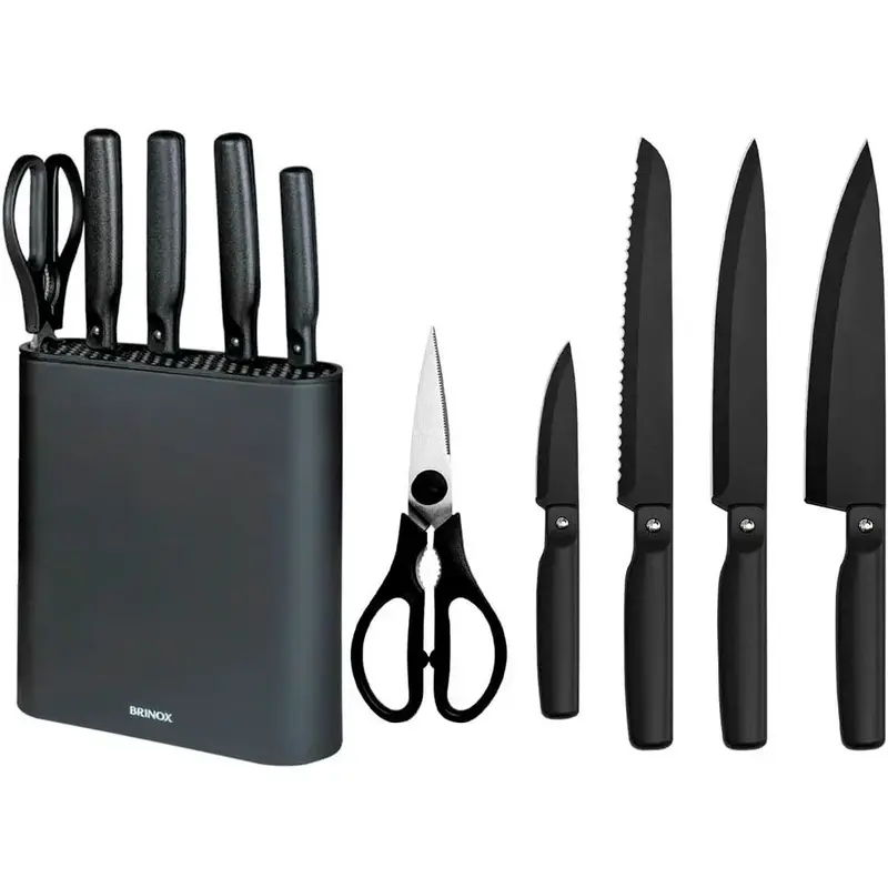 CEPO DE FACAS COM 6 PEÇAS ACTION BRINOX