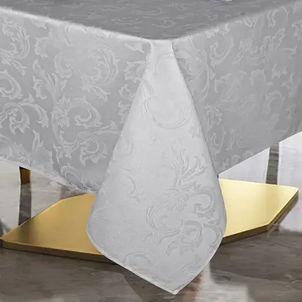 TOALHA DE MESA 180 CM QUADRADA CINZA