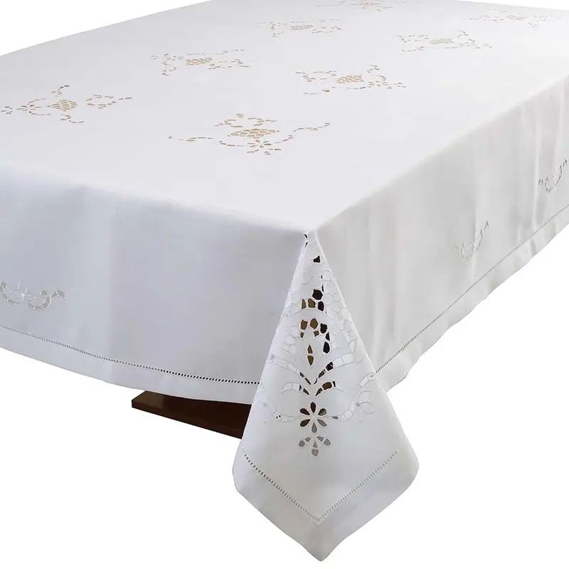 TOALHA DE MESA 180 CM REDONDA BRANCA