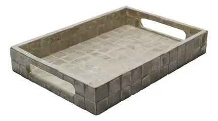 BANDEJA DE MADREPEROLA 26X18X4 CM