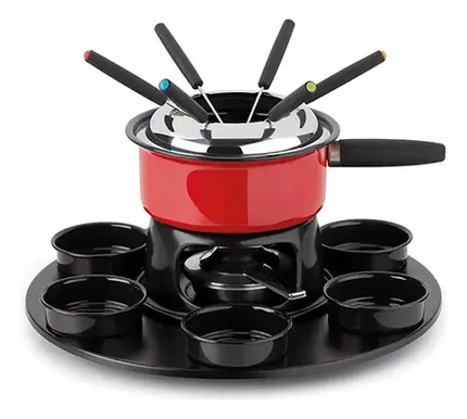 APARELHO DE FONDUE CORROSSEL FIRENZE 18 PEÇAS VERMELHO FORMA