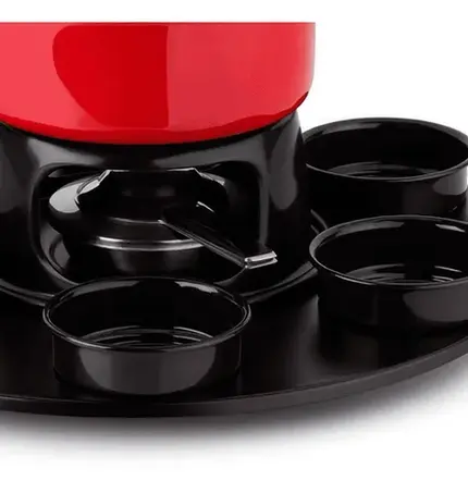 APARELHO DE FONDUE CORROSSEL FIRENZE 18 PEÇAS VERMELHO FORMA
