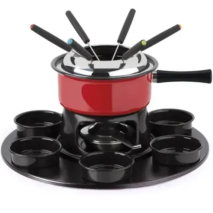 APARELHO DE FONDUE CORROSSEL FIRENZE 18 PEÇAS VERMELHO FORMA