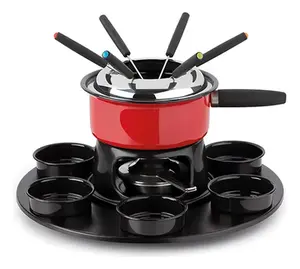 APARELHO DE FONDUE CORROSSEL FIRENZE 18 PEÇAS VERMELHO FORMA