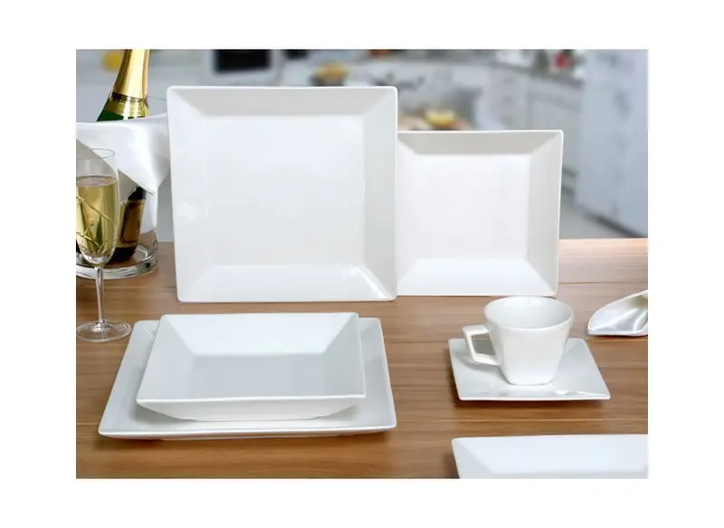 APARELHO DE JANTAR 30 PEÇAS QUARTIER WHITE OXFORD
