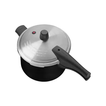 PANELA DE PRESSAO 3L 20CM VANCOUVER PRETA EM ALUMINIO COM REVESTIMENTO ANTIADERENTE TRAMONTINA