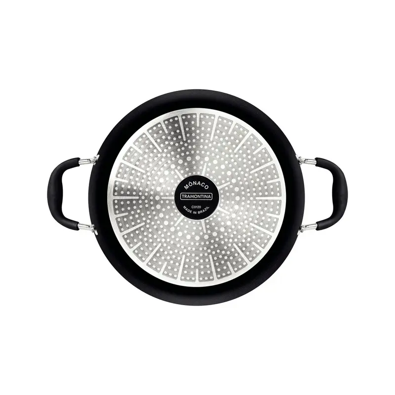 ARROZEIRA 28CM 4,2L MONACO INDUÇÃO PRETA TRAMONTINA