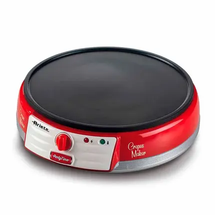 MAQUINA DE CREPE PARTY TIME VERMELHA 1000W 127V ARIETE
