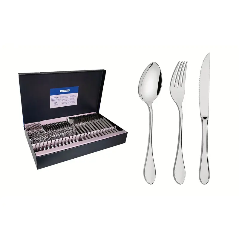 FAQUEIRO DE AÇO INOX ITALY 72 PEÇAS TRAMONTINA