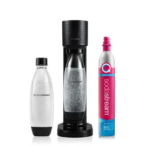 MAQUINA AGUA COM GAS GAIA PRETA + CO2 SODASTREAM