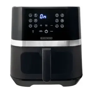 AIR FRYER DIGITAL COM VISOR GOURMAND GRIS BLACK E DECKER
