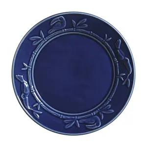 JOGO COM 6 PRATOS RASOS TUKAN AZUL SCALLA