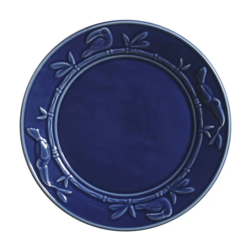 JOGO COM 6 PRATOS RASOS TUKAN AZUL SCALLA