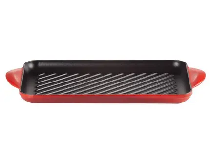 GRELHA RETANGULAR VERMELHA TRADICIONAL 32 CM LE CREUSET
