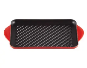 GRELHA RETANGULAR VERMELHA TRADICIONAL 32 CM LE CREUSET