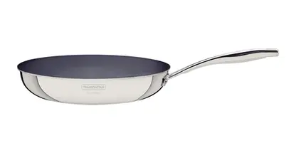 FRIGIDEIRA GRANO INOX COM CORPO TRIPLO REVESTIMENTO CERÂMICO 26CM 2,2L TRAMONTINA