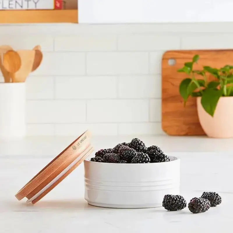 POTE COM TAMPA 420ML SCAND BRANCO LE CREUSET