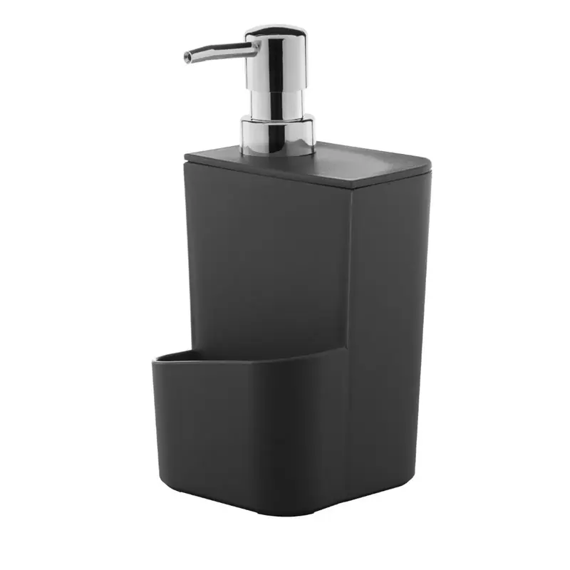 DISPENSER DETERGENTE 650ML PRETO FECHADO OU