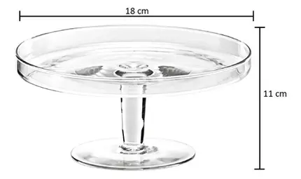 PRATO COM PE 75 TR 18X11 CM LUVIDARTE