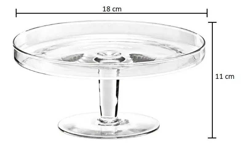 PRATO COM PE 75 TR 18X11 CM LUVIDARTE