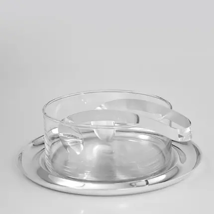 SALADEIRA VALENZA 20,5CM COM PEGADOR DUO INOX RIVA
