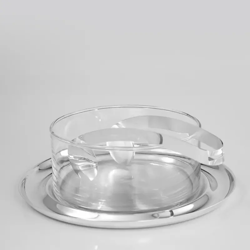 SALADEIRA VALENZA 20,5CM COM PEGADOR DUO INOX RIVA
