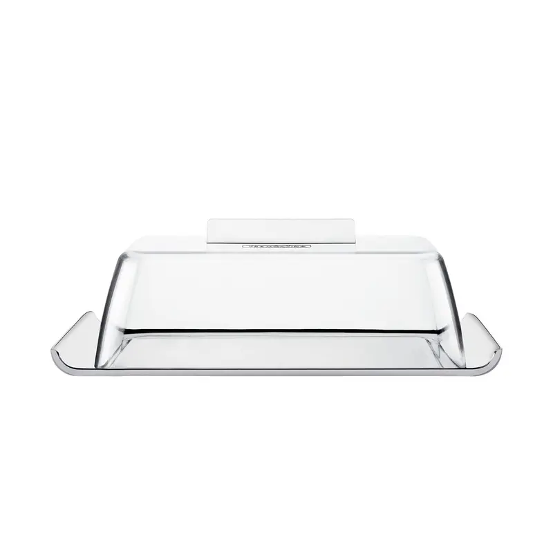 MANTEIGUEIRA EM AÇO INOX COM TAMPA TRANSPARENTE QUADRATA TRAMONTINA