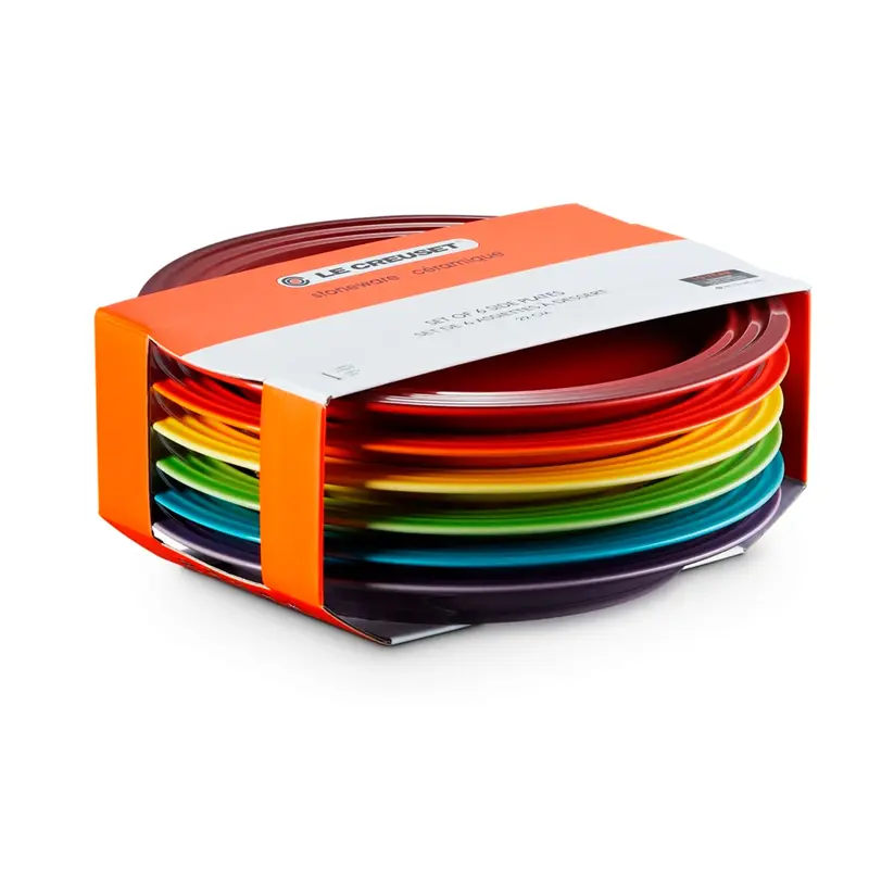 KIT 6 PRATOS RASOS 22CM VANCOUVER GIFT LE CREUSET