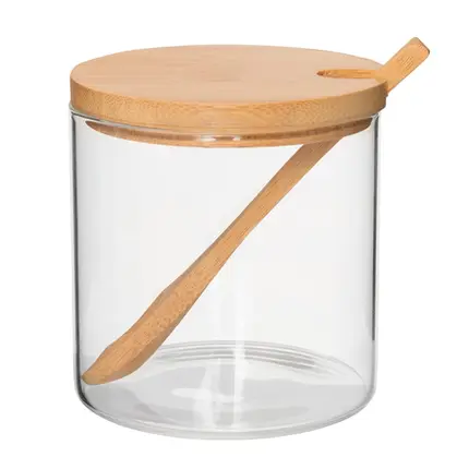 POTE DE VIDRO COM COLHER ECOKITCHEN MIMO STYLE