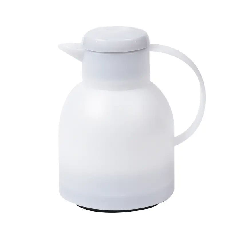 GARRAFA TERMICA SAMBA QUICK PRESS BRANCA TRANSLUCIDA 1L EMSA