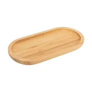 BANDEJA OVAL EM MADEIRA 34X14 CM MIMO STYLE