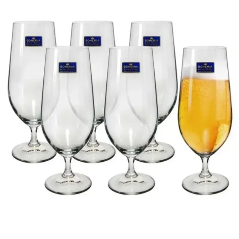JOGO COM 6 TAÇAS DE CERVEJA GASTRO 380ML BOHEMIA