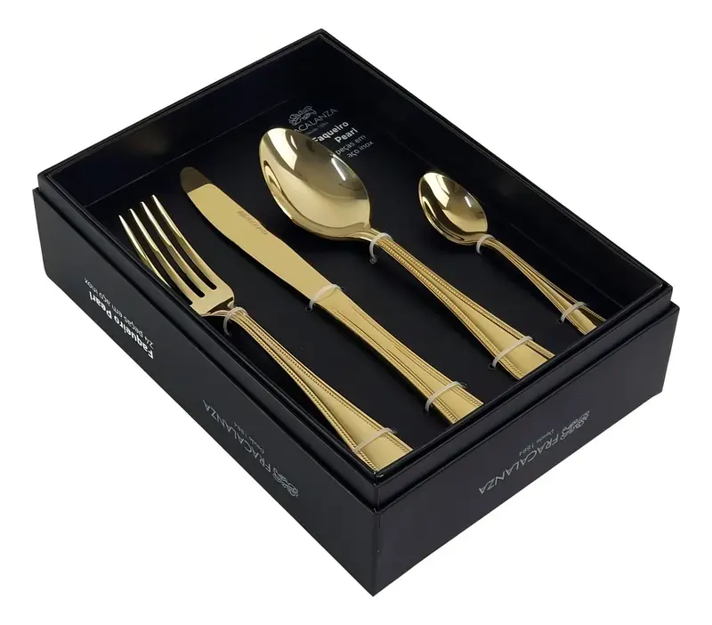 FAQUEIRO RAVEL 24 PEÇAS DOURADO FRACALANZA