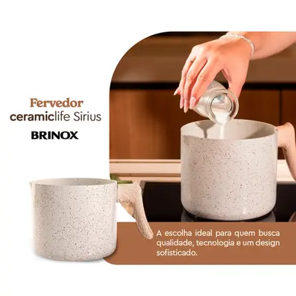 FERVEDOR 14 cm 1,7 L SIRIUS COM INDUÇÃO VAN BRINOX